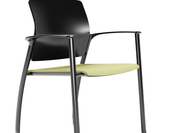 firefly_textile_seat_glider_black_arm_45-degree_uphostered_seat_Mi'kmaq_Office_Furniture